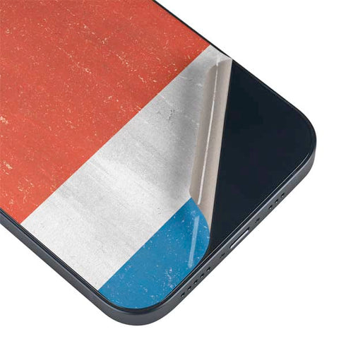 Costa Rican Flag Distressed iPhone Skins